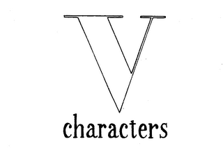 V CHARACTERS logo