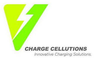 V CHARGE CELLUTIONS INNOVATIVE CHARGINGSOLUTIONS logo