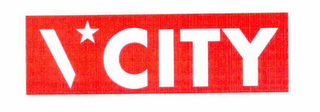 V CITY logo