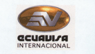 V ECUAVISA INTERNACIONAL logo