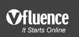 V FLUENCE IT STARTS ONLINE logo