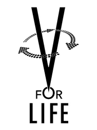 V FOR LIFE logo