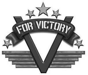V FOR VICTORY logo