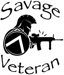 V H SAVAGE VETERAN logo