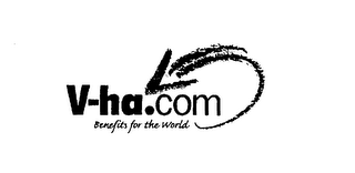 V-HA.COM BENEFITS FOR THE WORLD logo