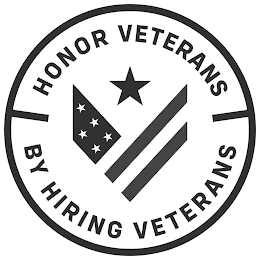 V HONOR VETERANS BY HIRING VETERANS logo