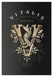 V · I · T · A · L · I · S WITH FORCE FORMING PART OF ANY LIVING ENTITY V WINES OF ARGENTINA 2018 logo