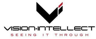 V I VISION-INTELLECT SEEING IT THROUGH logo