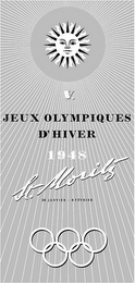 V. JEUX OLYMPIQUES D'HIVER 1948 ST. MORITZ logo