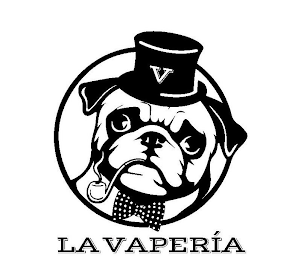 V LA VAPERÍA logo