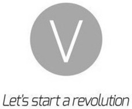 V LET'S START A REVOLUTION logo
