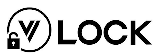 V LOCK logo