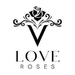 V LOVE ROSES logo