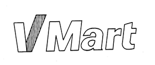 V MART logo