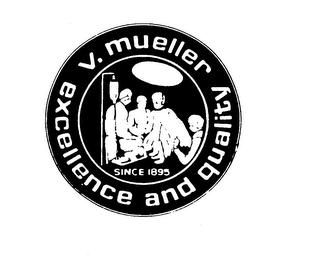 V. MUELLER EXCELLANCE AND QUALITY SINCE 1895 logo