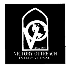 V O  VICTORY OUTREACH INTERNATIONAL SINCE 1967 logo