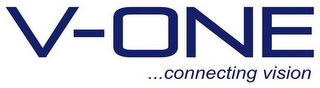 V-ONE... CONNECTING VISION logo