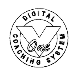 V ONE DIGITAL COACHING SYSTEM logo