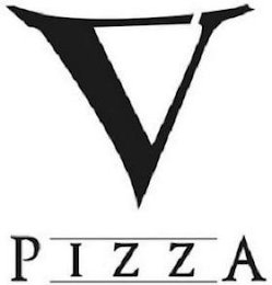 V PIZZA logo