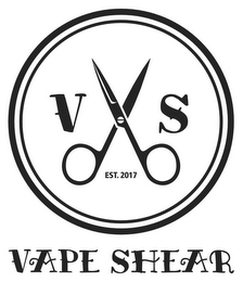 V S EST. 2017 VAPE SHEAR logo