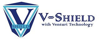 V SHIELD V-SHIELD WITH VENTURI TECHNOLOGY logo