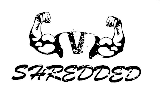 V SHREDDED logo