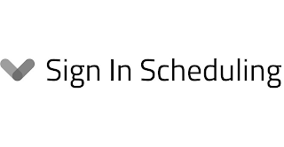 V SIGN IN SCHEDULING logo