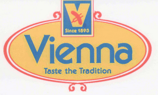 V SINCE 1893 VIENNA TASTE THE TRADITION logo