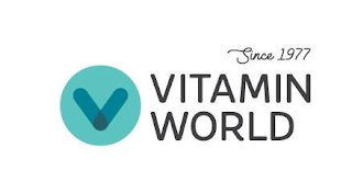 V SINCE 1977 VITAMIN WORLD logo