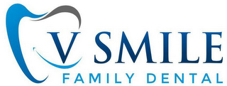 V SMILE FAMILY DENTAL logo