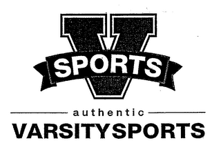 V SPORTS AUTHENTIC VARSITY SPORTS logo