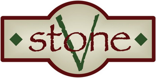 V STONE logo