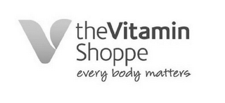 V THE VITAMIN SHOPPE EVERY BODY MATTERS logo