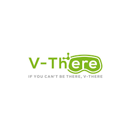 V-THERE IF YOU CAN'T BE THERE, V-THERE logo