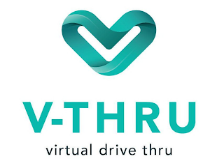 V-THRU VIRTUAL DRIVE THRU logo