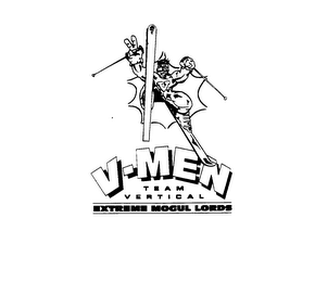V V-MEN TEAM VERTICAL EXTREME MOGUL LORDS logo