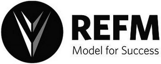 V V REFM MODEL FOR SUCCESS logo