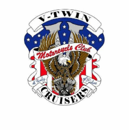 V V-TWIN CRUISERS MOTORCYCLE CLUB A FAMILY OF RIDERS logo
