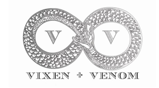V V VIXEN + VENOM logo