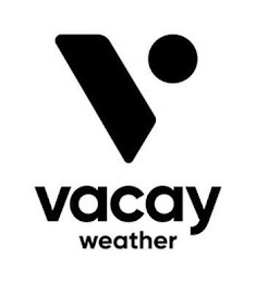 V VACAY WEATHER logo