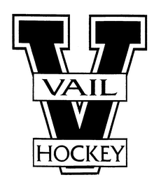 V VAIL HOCKEY logo