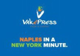 V VAKE'PRESS PIZZA & CUOPPO NAPLES IN A NEW YORK MINUTE. logo
