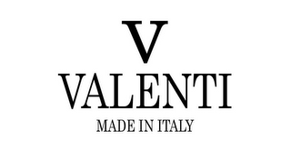 V VALENTI MADE IN ITALY logo