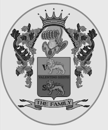 V VALENTINO SIESTO S THE FAMILY logo