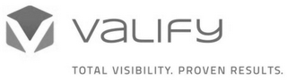 V VALIFY TOTAL VISIBILITY. PROVEN RESULTS. logo