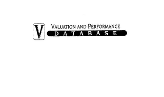 V VALUATION AND PERFORMANCE DATABASE logo