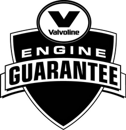 V VALVOLINE ENGINE GUARANTEE logo