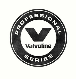 V VALVOLINE PROFESSIONAL SERIES logo