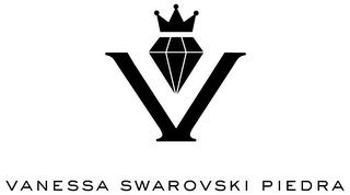 V VANESSA SWAROVSKI PIEDRA logo