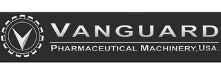 V VANGUARD PHARMACEUTICAL MACHINERY, USA. logo